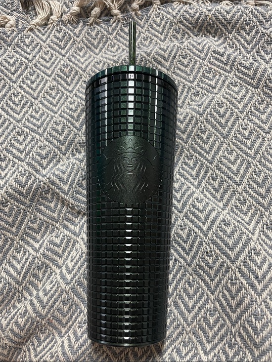 Starbucks Other - Starbucks Dark Emerald Studded Tumbler with Straw